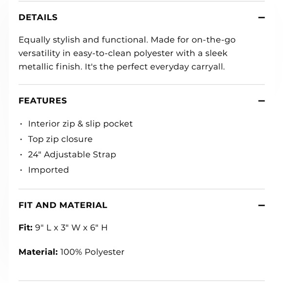 Like New Talbots Metallic Quilted Crossbody Bag silver - Picture 3 of 10